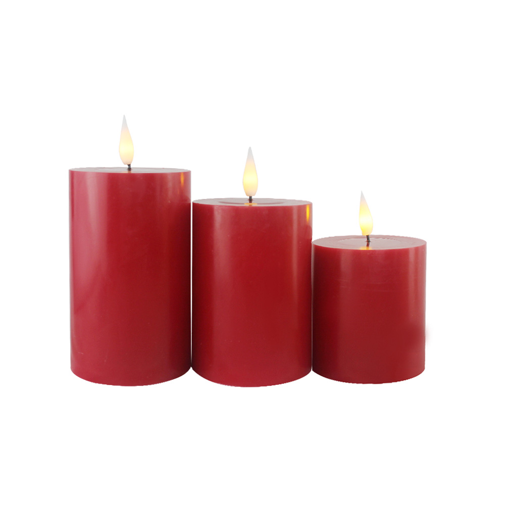 Ivory White 3D Wick liderou vela sem chamas