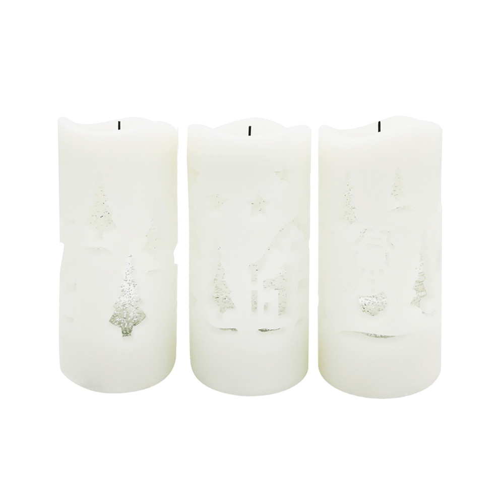 Velas de lâmpada de óleo 3D do estilo de Natal