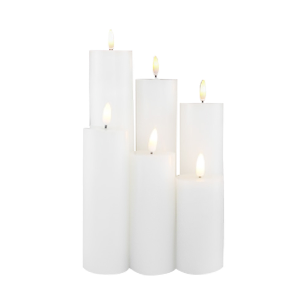 Vela decorativa liderada por chama 3D